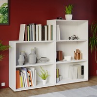 BüCherregal Standregal Wandregal Aktenregal Holz BüRo BüCher Regal Weiß
