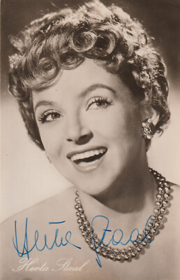 HERTA STAAL Original Autogramm signierte Progress Postkarte 50er Jahre