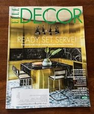Elle Decor Magazine September 2021: Ready, Set, Serve! Very Good Condition