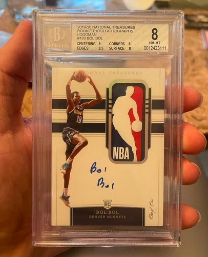 Bol Bol 2019-20 Panini National Treasures Logoman Rookie Patch Auto RC RPA 1/1