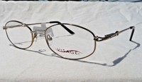 Visage Alpaca Gold Metal Eyeglass Frames Women's Rx-able Glasses Retail $64 N1 Visage Alpaca Gold Metal Eyeglass Frames Women's Rx-able Glasses Retail $64 N1