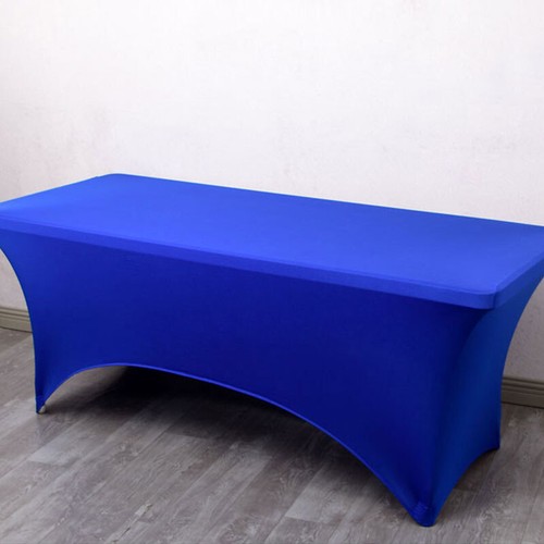 4 6FT Stretch Spandex Tablecloth Rectangular Table Cover Banquet Party Supplies) - Picture 11 of 30
