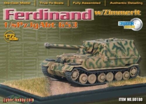 Dragon Armor 1:72 Cyber Hobby Ferdinand Panzerzerstörer sPzJgAbt 653 Nr. 60180 - Bild 1 von 10