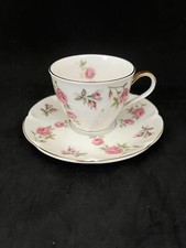 Theodore Haviland New York "Delaware" Demitasse tazza e piattino accenti oro