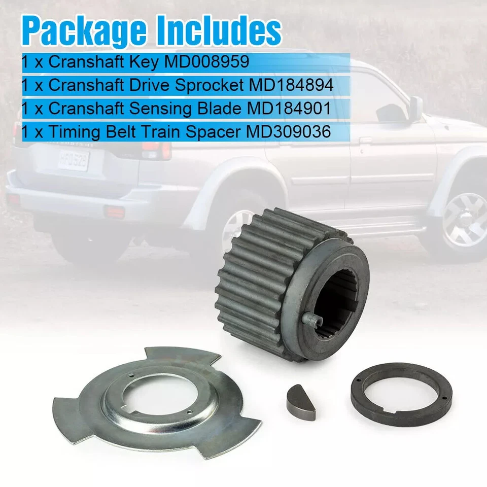 Kit de cuchilla y espaciador sensor piñón engranaje cigüeñal para Mitsubishi Eclipse MD184894 Foto 4 de 4