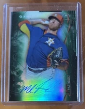 2014 Michael Foltynewicz Bowman Sterling Green Prizm Prospect Auto #83/125 Texas