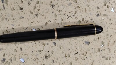 Rare MINT PELIKAN 140 BLACK Fountain Pen- 14C 585 Nib- Used | eBay
