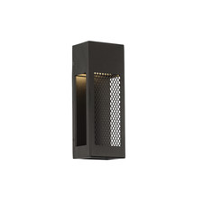 WAC LIGHTING Grate 18" Black Outdoor Wall Sconce by WAC WS-W39818-BK