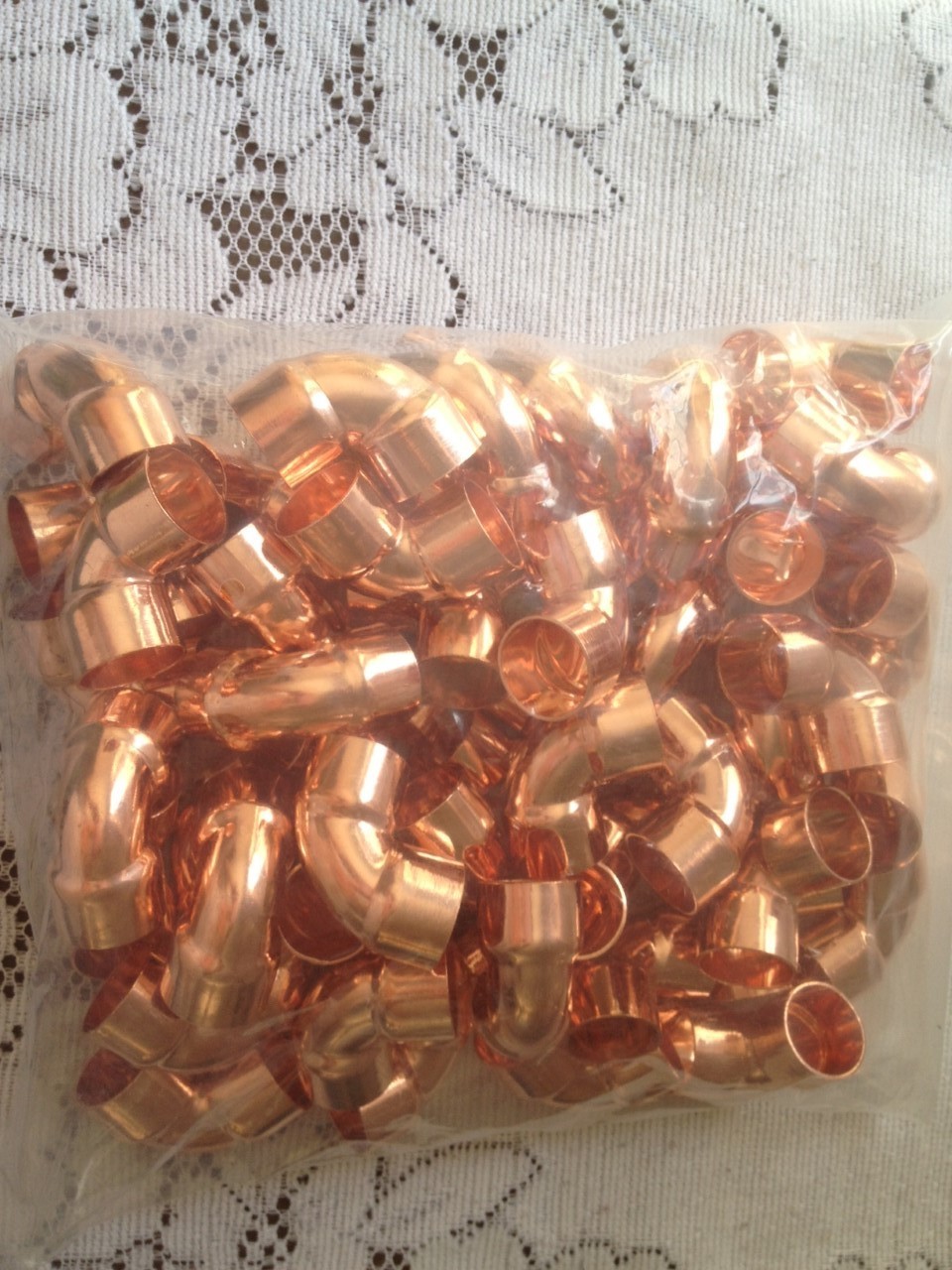 3/4" 90 Degree Copper Elbow Fitting, 100pcs Plumbing Fitting