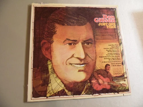 Don Gibson Just One Time (Used LP with Cover) Free Domestic Shipping