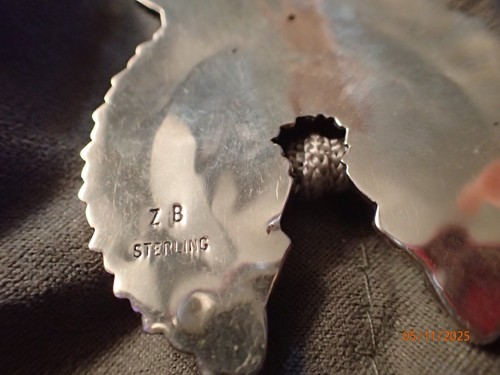 Chaco Canyon Sterling Silver Gemstone Naja Pendant Signed ZB HSN Orig $740 - Picture 3 of 20