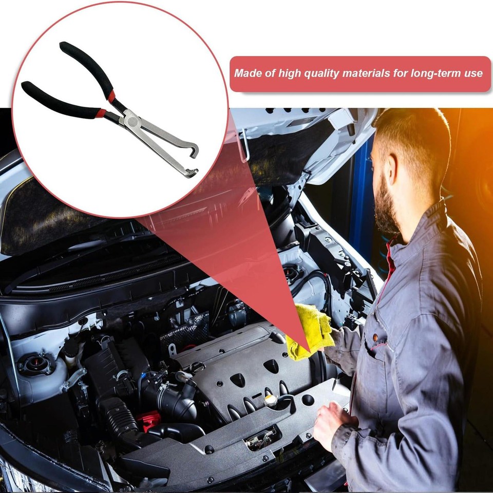 7.8In Electrical Disconnect Pliers Fuel Line Clip Spark Plug Removal