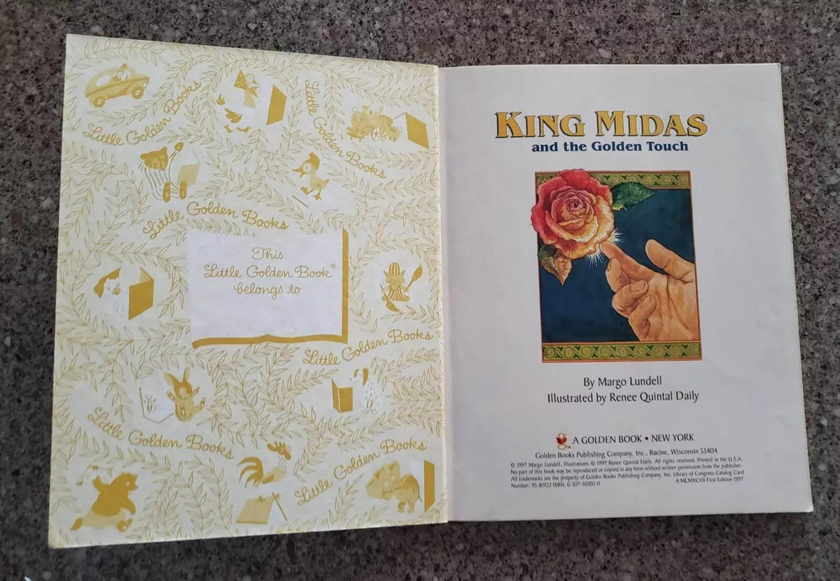 A Little Golden Book King Midas And The Golden Touch Margo Lundell 1997 1st  Ed 9780307303028