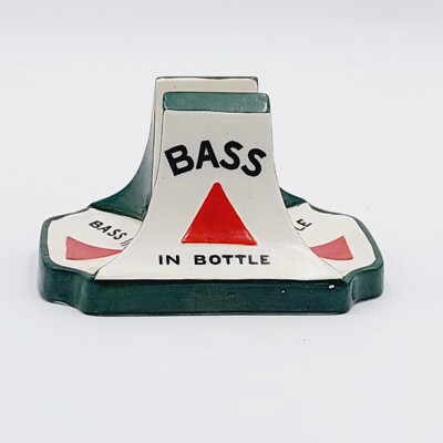 Aschenbecher Porzellan Bass in der Flasche Streichholzhalter Striker Minton's 
