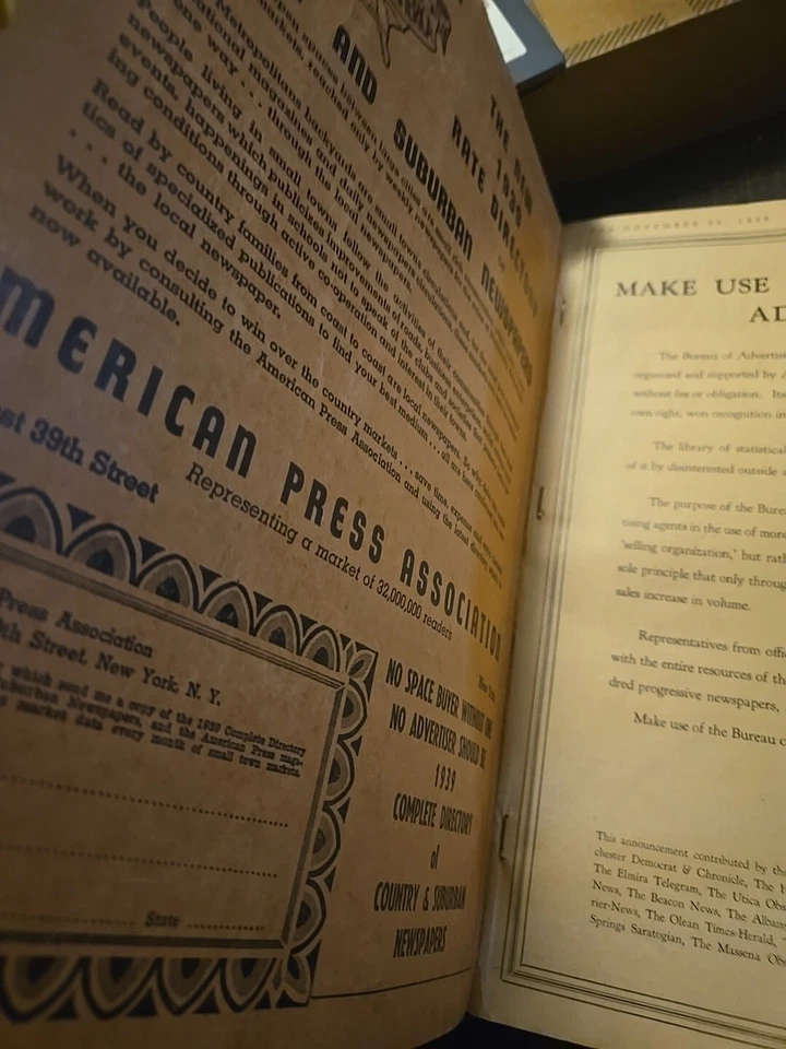 Editor & Publisher Market Guide for 1939: Space Buyers' Key to Newspapers USA - Image 3 of 4
