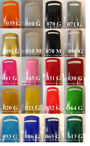 6 Rolls 12" x 5 feet Oracal 651 Vinyl for Craft Cutter Choose Color made in USA - Picture 2 of 3