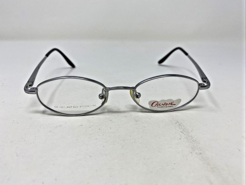 CREATIVE Eyeglasses Frames CK-023 41-16-130 Silver Full Rim FZ15