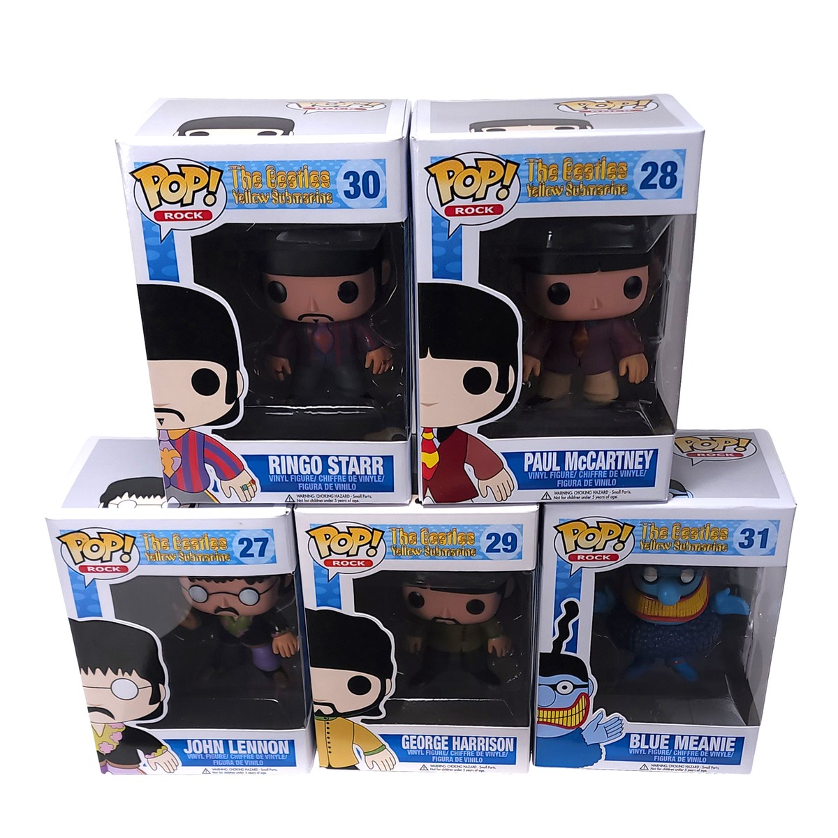 Rare Beatles Collectibles 2012 Funko Pop! Rocks Yellow