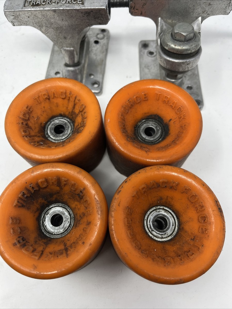 ビンテージスケートボードトラック　TRACK FORCE Vintage Pro Class Kicktail Wood Striped Skateboard Track