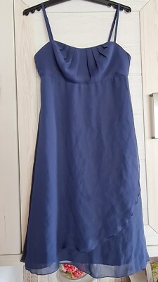 Festliches Kleid Zero Gr. 34 Nachtblau