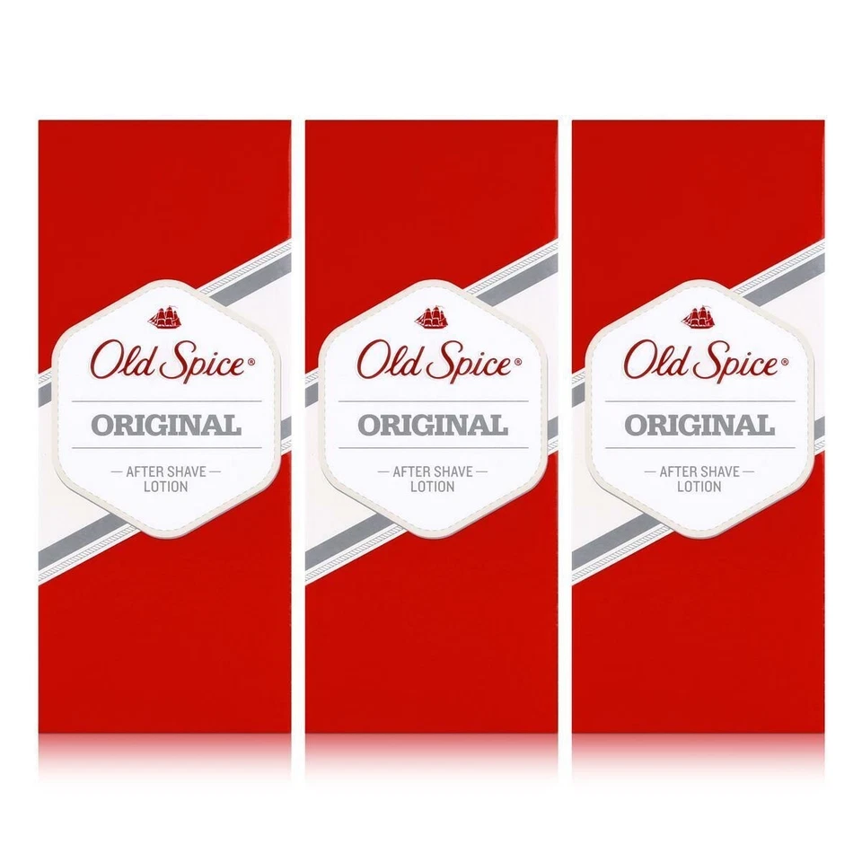 ✅ OLD SPICE Original After Shave Lotion Kraftvoll und Erfrischend XXL 3x 150ml ✅