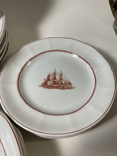 Wedgwood Flying Cloud Rust 4 place settings + plates cups dinner tea sugar jar - Picture 10 of 17