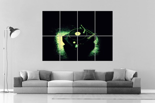 Poster Grand Format A0 – DJ Mixer, Art Mural Pour Passionné De Musique