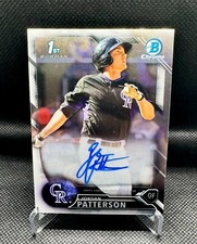 Jordan Patterson 2016 Bowman Chrome Auto #CPA-JP Colorado Rockies 1st Bowman