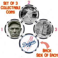 NAP RUCKER - LEGENDARY DODGERS BASEBALL PLAYER - COLLECTABLE COIN SET
