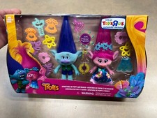 New Sealed Trolls Poppy and Twins Celebration Pack, Toys R Us Exclusive, NIB