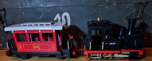 Playmobil Lokomotive Rarität Zug 99 501 + Personen Waagon - Eisenbahn - 90er