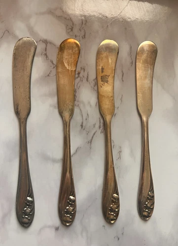 Gorham Lily of the Valley Sterling Silver Vintage Paddle Spreader Set - 4pc