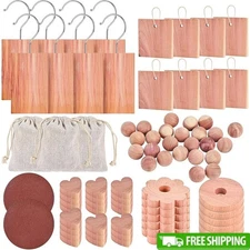 Cedarwood Freshener Blocks Balls Sachets Odor Eliminator Clothes Storage New