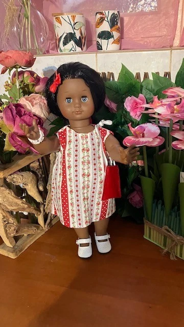 poupee petitcollin neuve emilie METISSE violetta adorable tenue tonique Y BLEUS - Photo 2/4