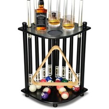 TORPSPORTS Pool Stick Holder Floor Stand, Pool Cue Rack Holder up to 8 Cues Stic