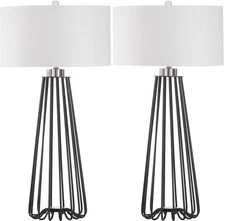 Lighting Collection Estill Modern Minimalist Rustic Farmhouse Industrial Blac...