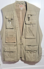 RARE 80s VTG Banana Republic Safari Vest XL Khaki Multi Pocket Tactical XL