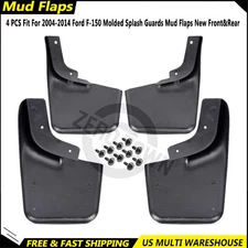 Front Rear Set Splash Mud Guards Flaps Fit for 04-14 Ford F-150 w/ Fender Flares