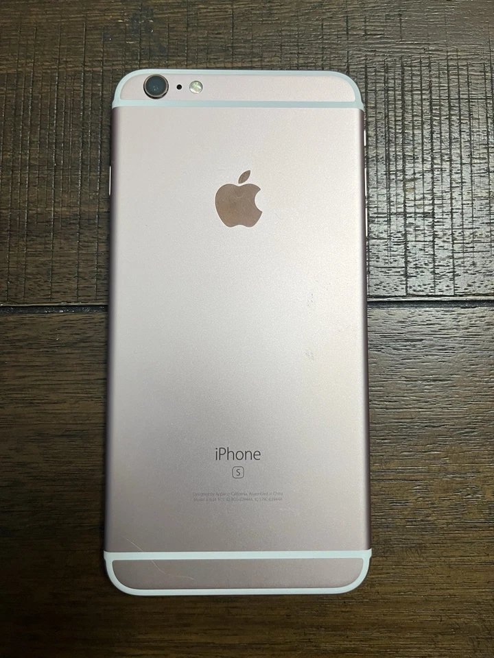 Smartphone Apple iPhone 6S Plus A1634 64GB ouro rosa AT&T bloqueado IMEI limpo - Imagem 2 de 4