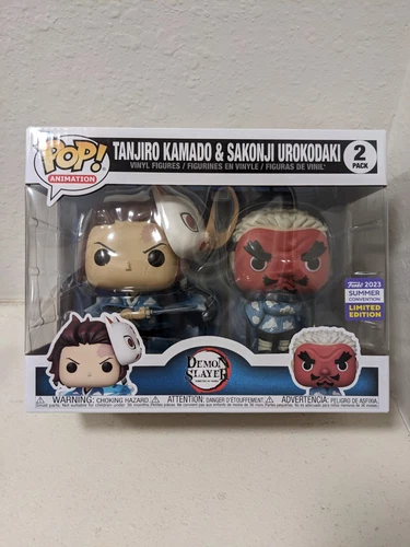 Funko Pop!Demon Slayer - Tanjiro Kamado & Sakonji Urokodaki 2 Pack
