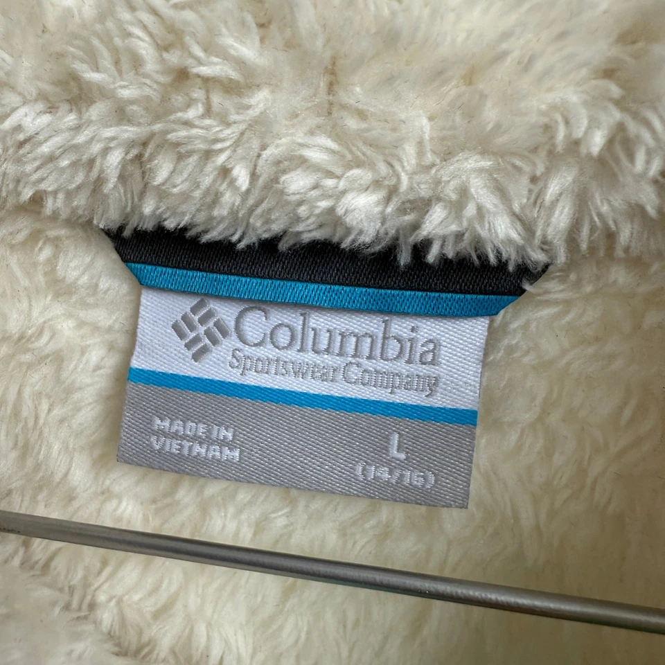 Chaqueta Columbia talla L (niñas) crema polar cremallera Foto 4 de 4