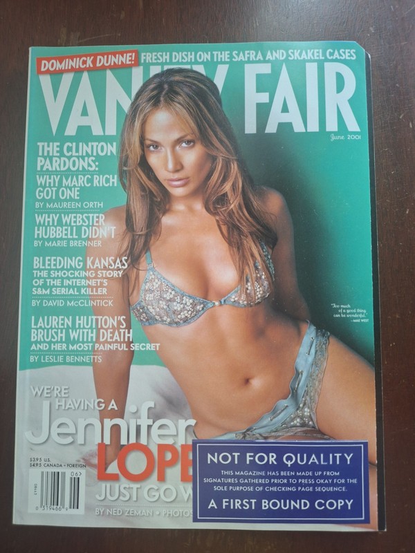 June 2001 Vanity Fair Editor's Copy