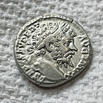 Ancient Roman Empire Silver Coin AR Denarius Septimius Severus 192-211 AD.