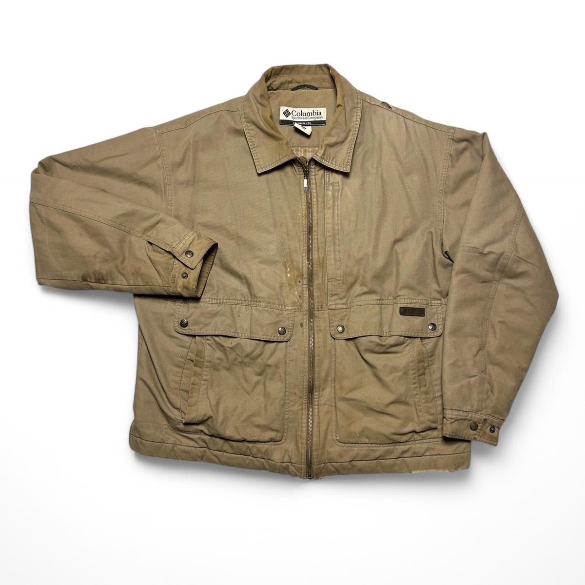 Columbia Sportswear Vintage Distressed Canvas Khaki Workwear