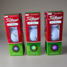 Titleist DT Roll Long Distance Golf Balls 3 Boxes of 3 Balls 9 In Total NIB