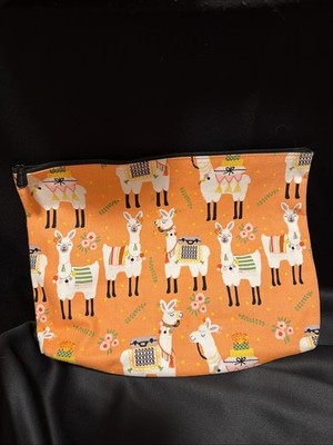 Thirty One Orange Llama Rama Cinch Sac Draw String Backpack New