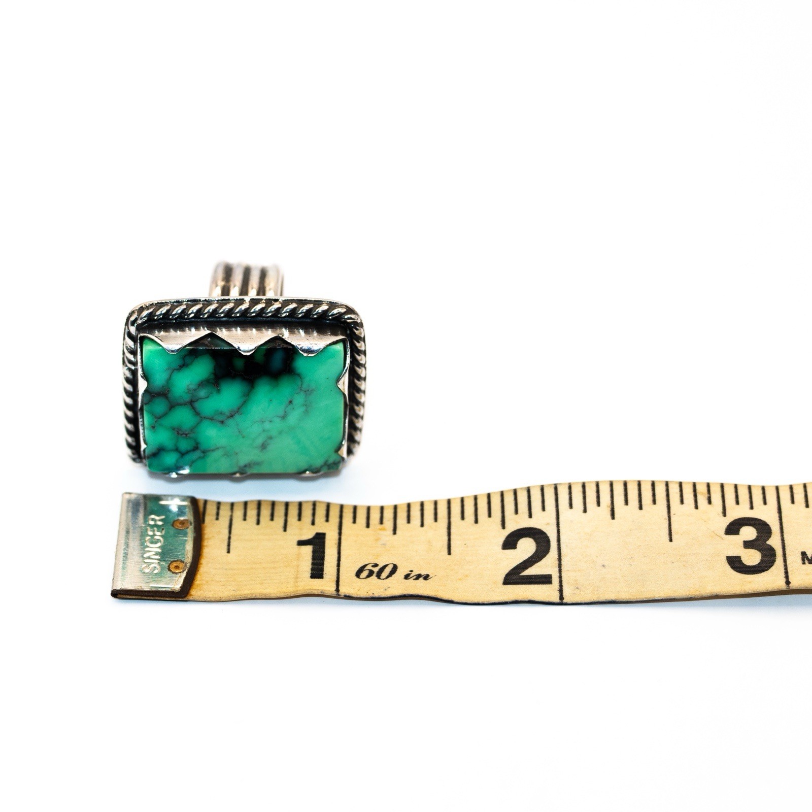 Emerald Rose Size 6 Statement Ring Signed Handcra… - image 21