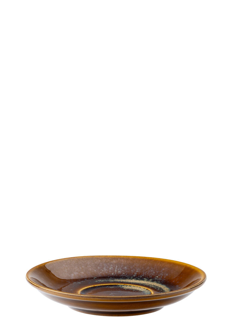 Murra Porcelain Style Toffee Cappuccino Saucer Unique 5.5"" ( 14Cm) Box Of 6