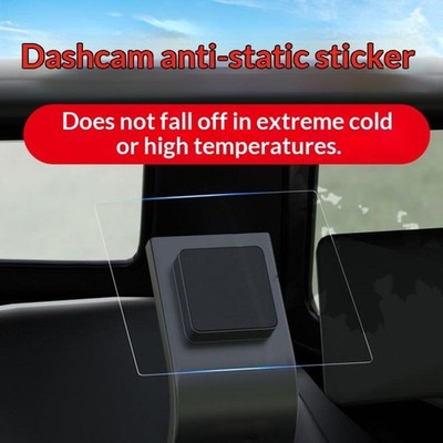 Dashcam Windshield Sticker PET Electrostatic Sticker For Dash Cam Windshield