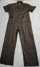 Wear Guard XLR Coveralls Short Sleeves New w/o Tags Brown Zip Front Poly Blend